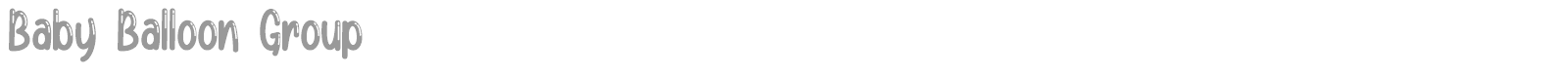 Baby Balloon font preview
